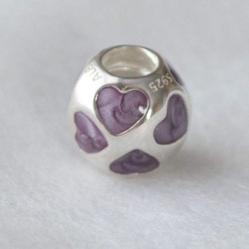NWOT    Pandora LOVE YOU Purple Charm ONLY 2 Left in Stock
